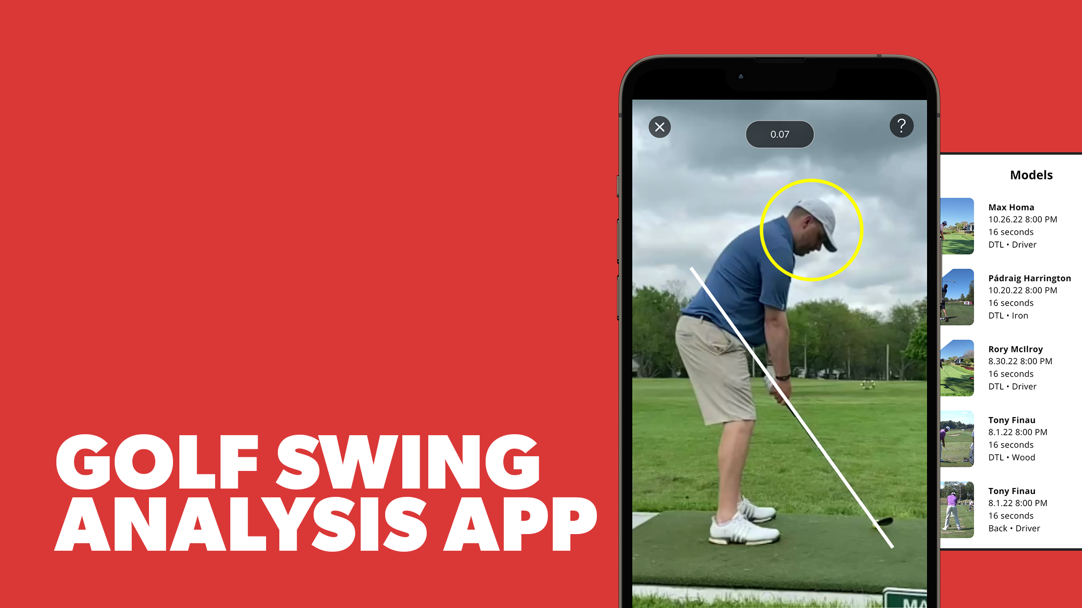 V1 GOLF app screenshot 1